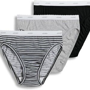 Jockey Classics French Cut Underwear 3 Pack 9480, 9481, Extended Sizes - Grey He